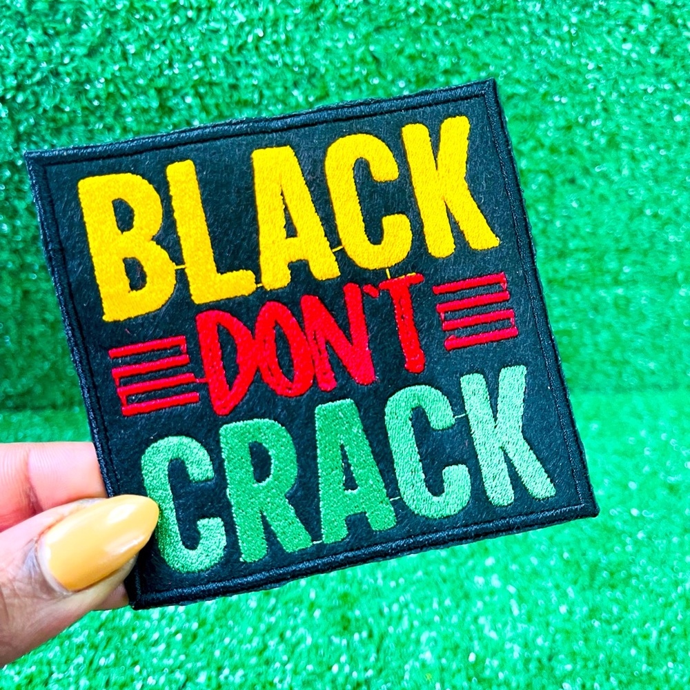 Black Don’t Crack Iron-on Patch